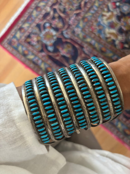 Circa 1940s Vintage Zuni Collectors Bracelet