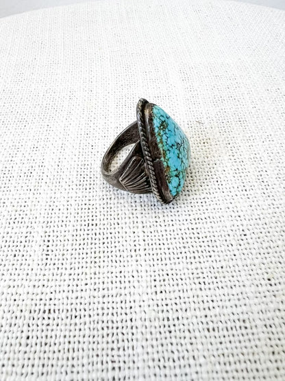 Large Vintage Turquoise Statement Ring